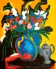 Bouquet with Silver Pot