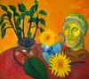 Sculpture with Sunflower