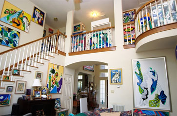 art in the Newman home
